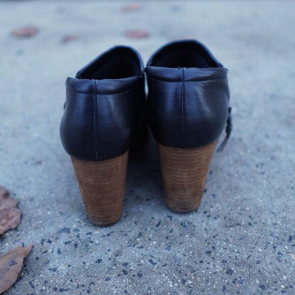 Dr. Scholl’s Harlie Black Wedge Ankle Booties Women’s 11M Side Zip Comfort - Picture 3 of 12